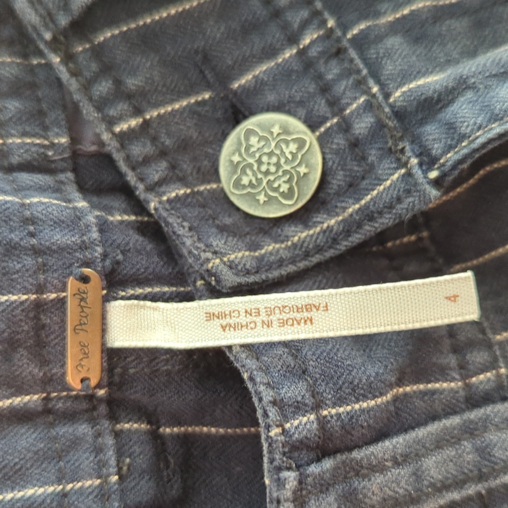 Free People pinstripe crop pants - Picture 4 of 7